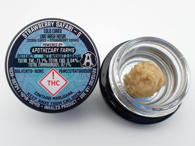 Strawberry Safari Live Hash Rosin - S 2G