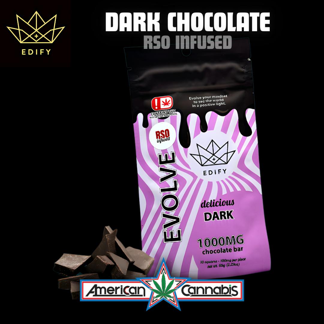 [Edible] Edify Dark Chocolate RSO 1000mg [Hybrid]