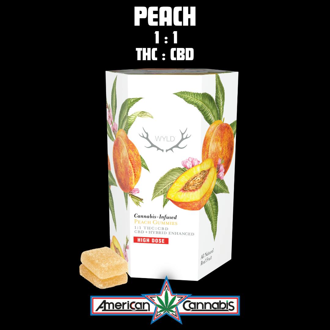 [Edible] WYLD MEDICAL Peach 1000mg THC:CBD [Hybrid]