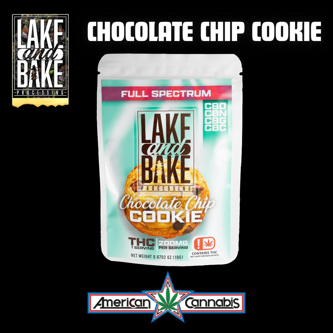 [Edible] Lake & Bake Chocolate Chip Cookie 200mg Full Spectrum [Hybrid]