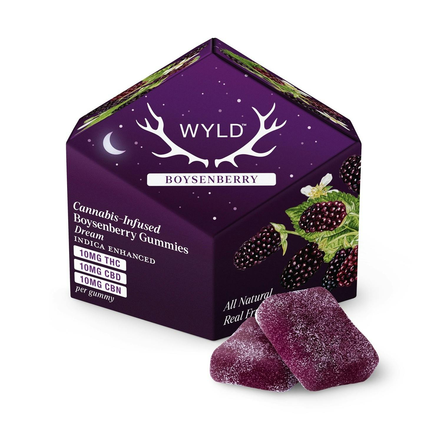 EDIBLE | BOYSENBERRY GUMMIES (1:1:1 THC/CBD/CBN) 10PK | 100MG - 100 mg