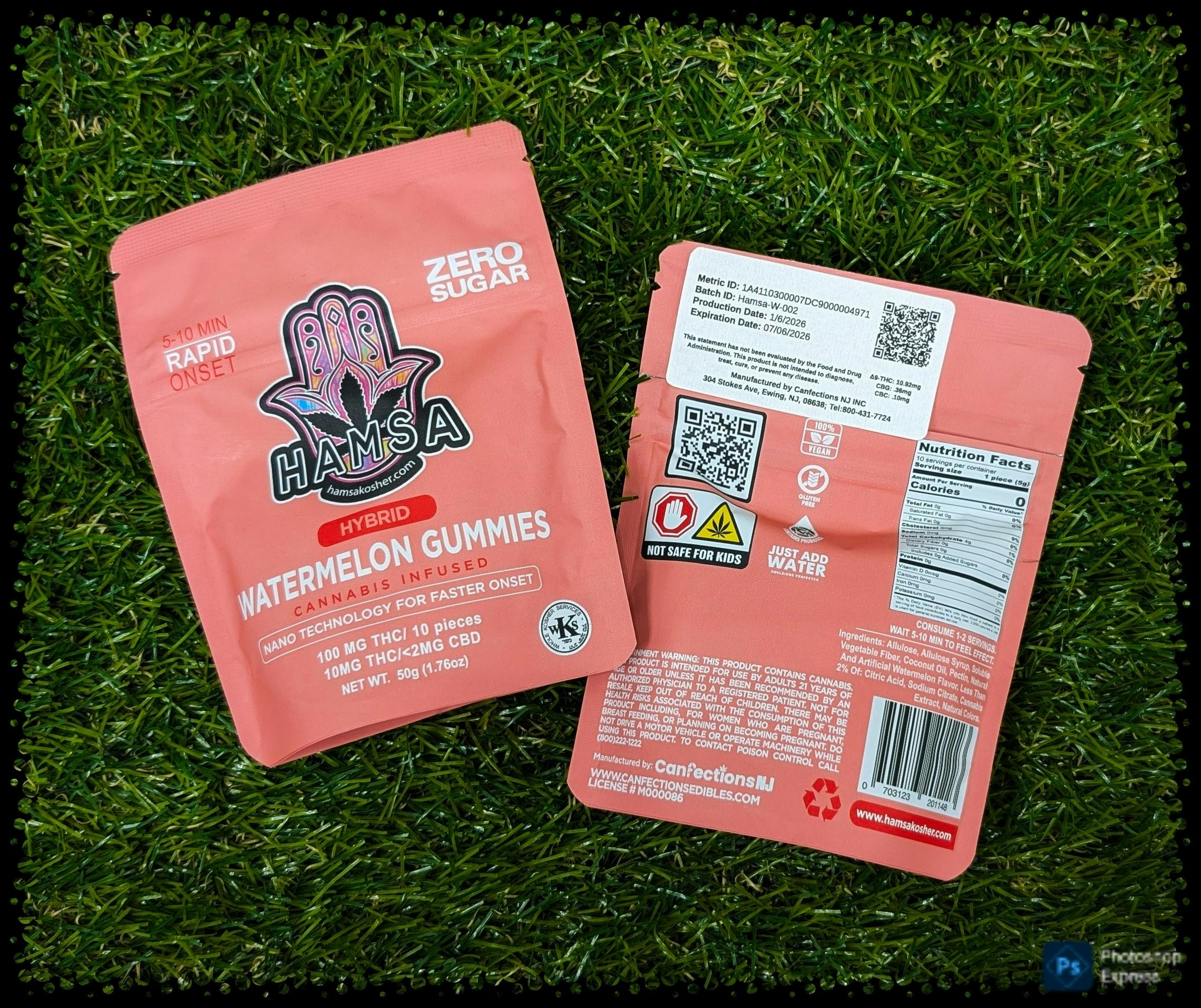 EDIBLE | ZERO SUGAR WATERMELON | 100MG - 10 mg