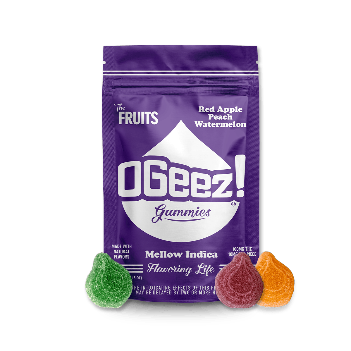 EDIBLE | MELLOW INDICA FRUITS | 100MG 10-PK - 100 mg