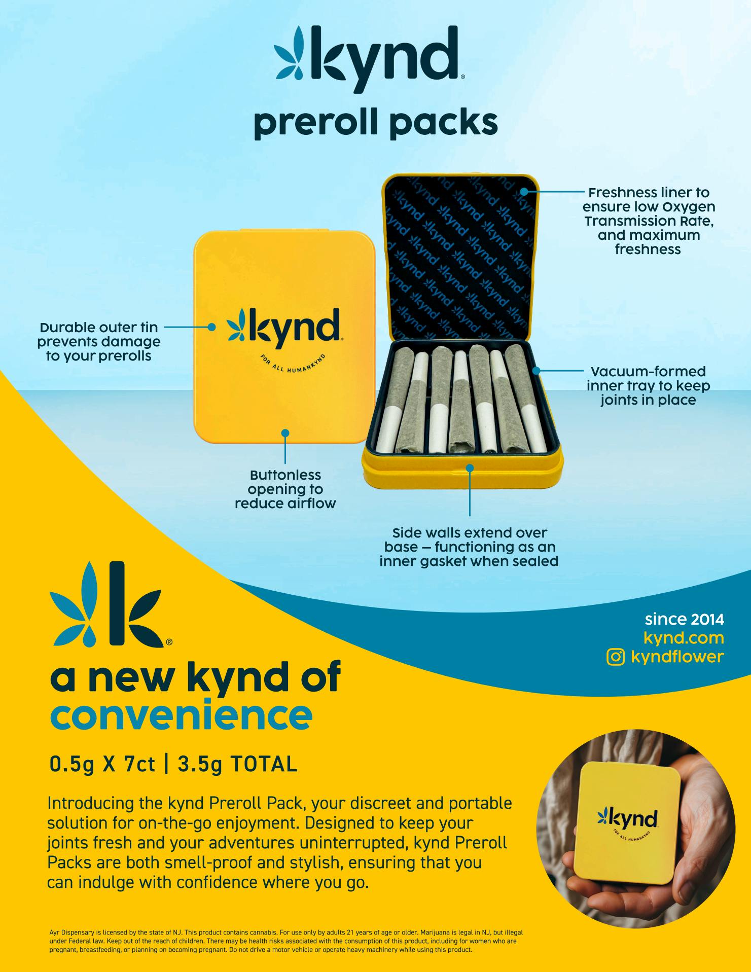 PREROLL | PERMANENT GAS | 0.5G | 7PK - 3.5 g cannabis product