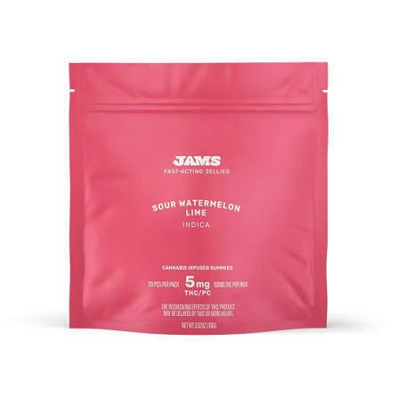 EDIBLE | SOUR WATERMELON LIME FAST ACTING GUMMIES | 20PK | 100MG - 5 mg