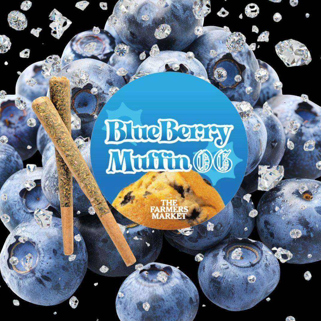 PREROLL | BLUEBERRY MUFFIN DIAMOND INFUSED | 2PK | 1.5G - 1.5 g