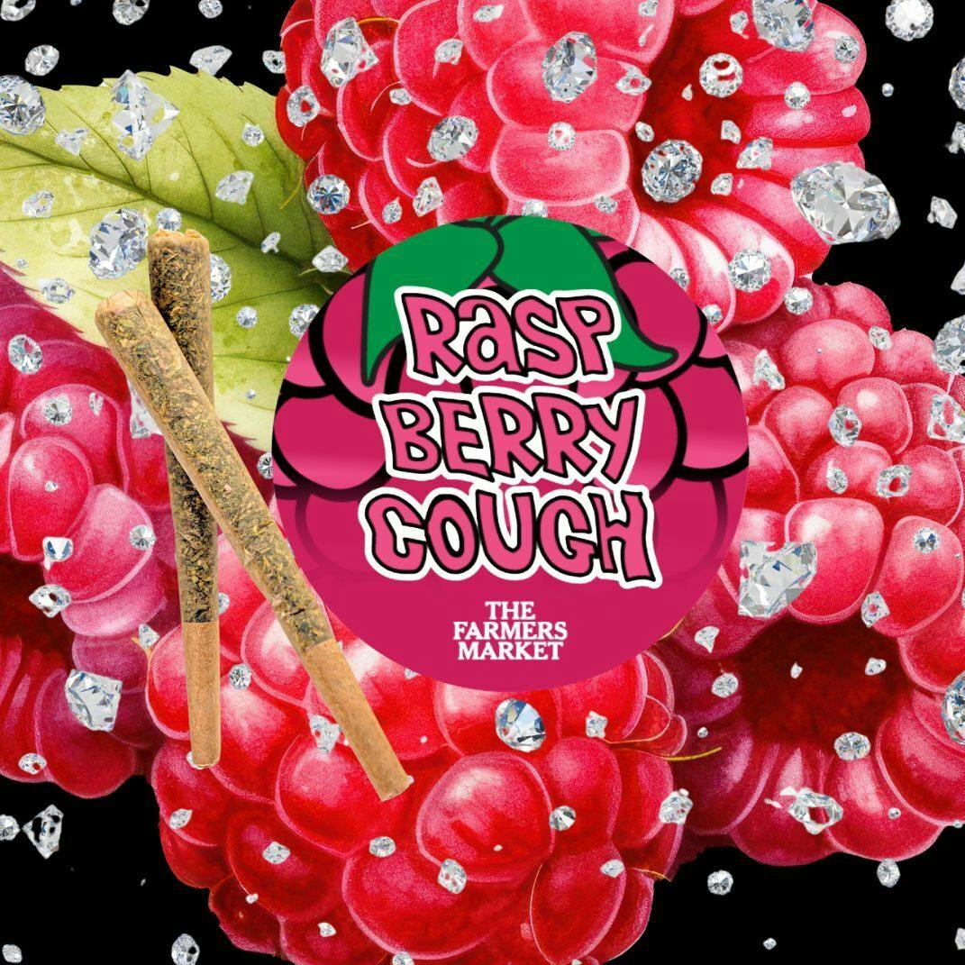 PREROLL | RASPBERRY COUGH DIAMOND INFUSED | 2PK | 1.5G - 1.5 g