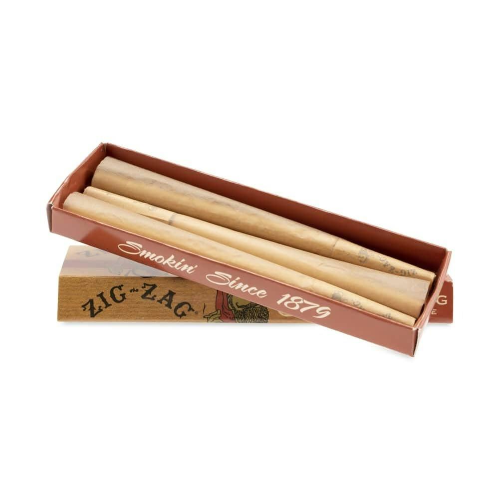 Zig Zag - Cones - Unbleached 3pk - King Size