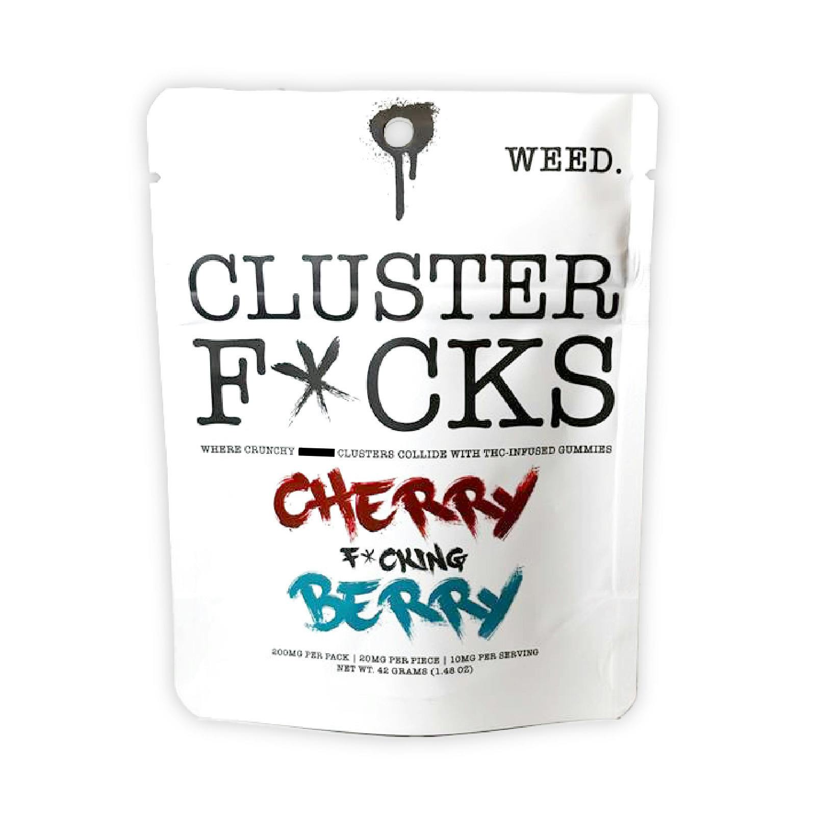 Cluster F*cks - Gummies - 200mg - Cherry Berry at Timber Cannabis Co. Dispensary Mt. Pleasant