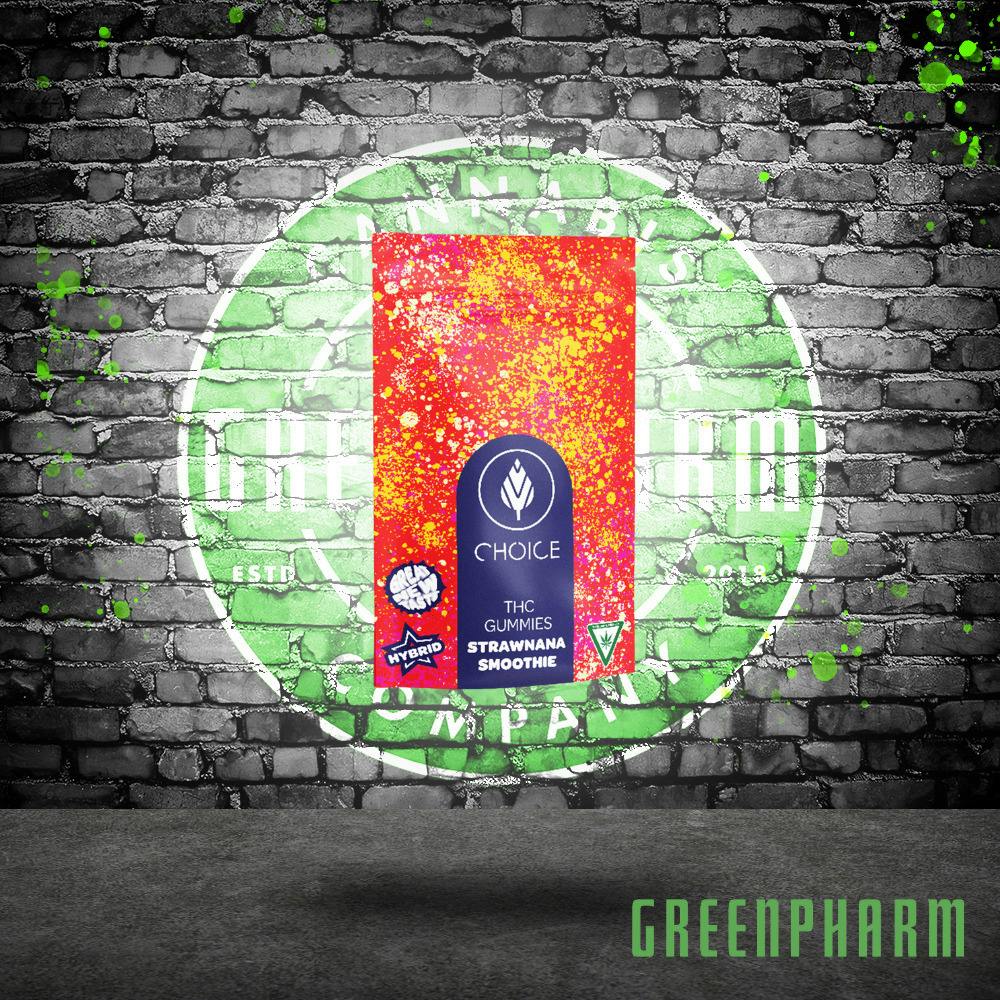 Choice | 200MG Gummies | Strawnana Smoothie