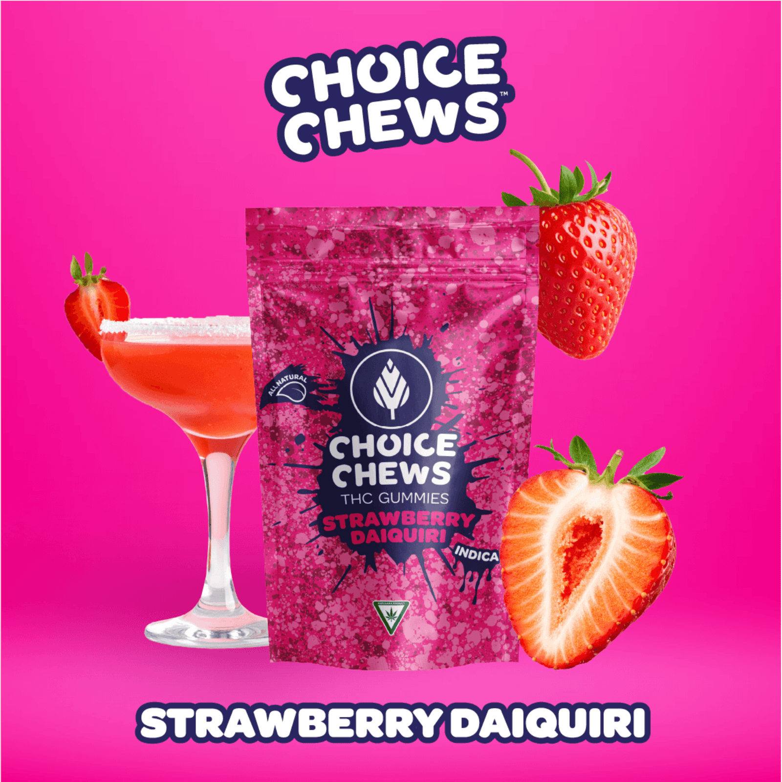 Choice | 200MG Gummies | Strawberry Daiquiri