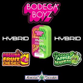 [Cartridge] Bodega Boyz Deuces Passion Fruit Diesel & Green Apple Kush 2g [Hybrid]