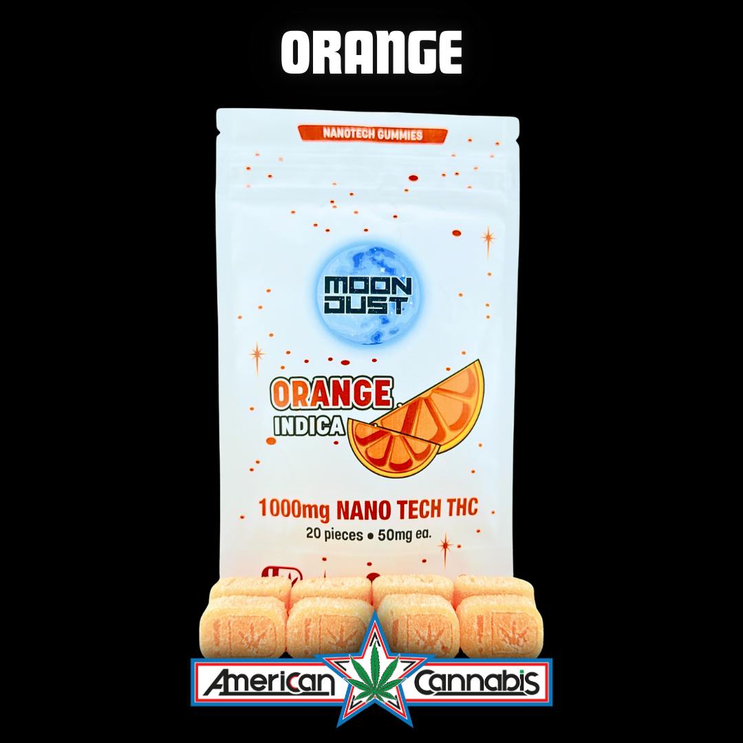 Moon Dust | Orange Nano Gummies | 1000mg | 20ct | 50mg/ea