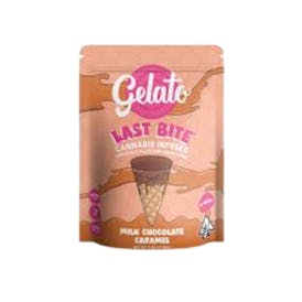 Gelato Last Bites Waffle Cones 200mg Milk Chocolate Caramel