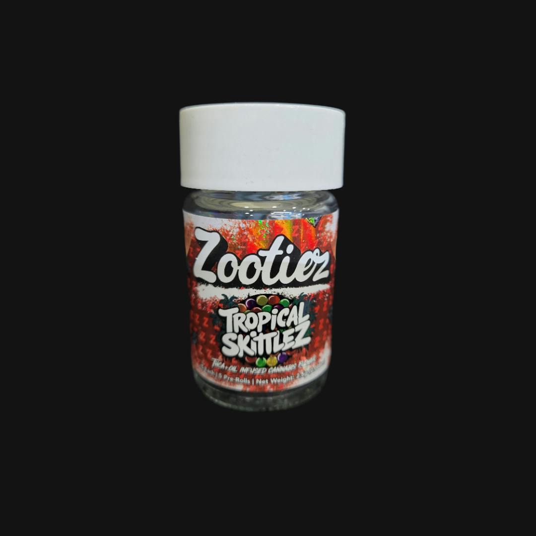 Zootiez 0.5g Pre-Roll 5-pack (EXTRA STRENGTH) - Tropical Skittlez
