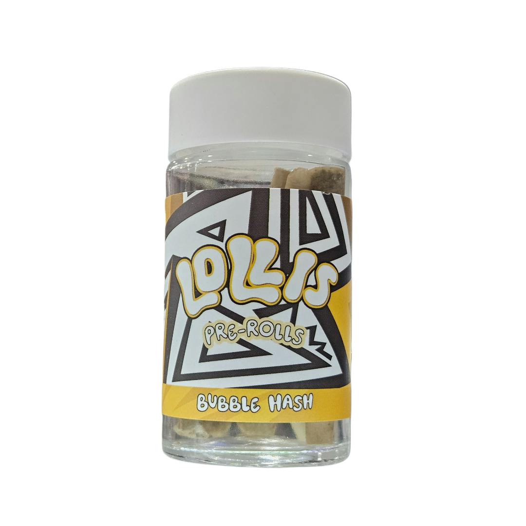 Lolli's Bubble Hash Infused Pre-Rolls 5pk 3g Sweet Tart