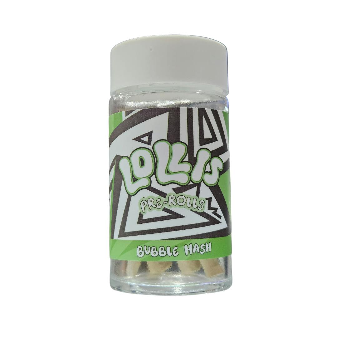 Lolli's Bubble Hash Infused Pre-Rolls 5pk 3g Skunk Piss