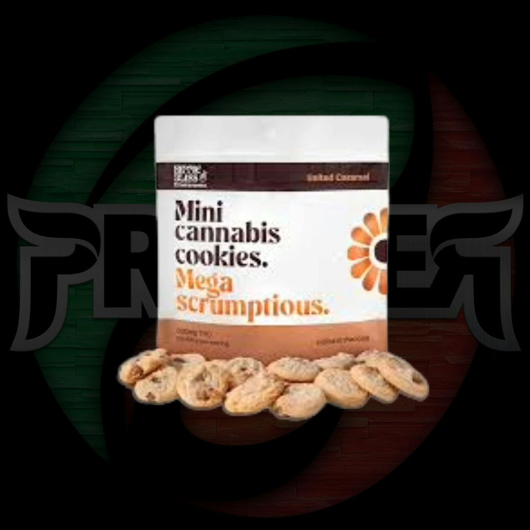 Hippie Bliss Mini Cannabis Cookies 200mg Salted Caramel