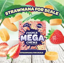 Choice Mega Chew 2pk 200mg Strawnana For Scale