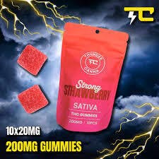 Thunder Canna 200mg Gummies Strawberry