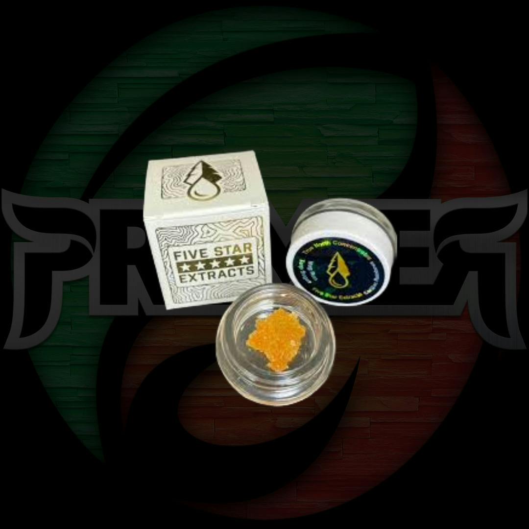 Five Star Extracts 1g Black Cherry Belts Cured Badder