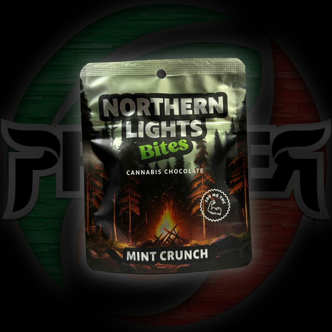 Northern Lights Bites 200mg 4pk Mint Crunch Chocolate