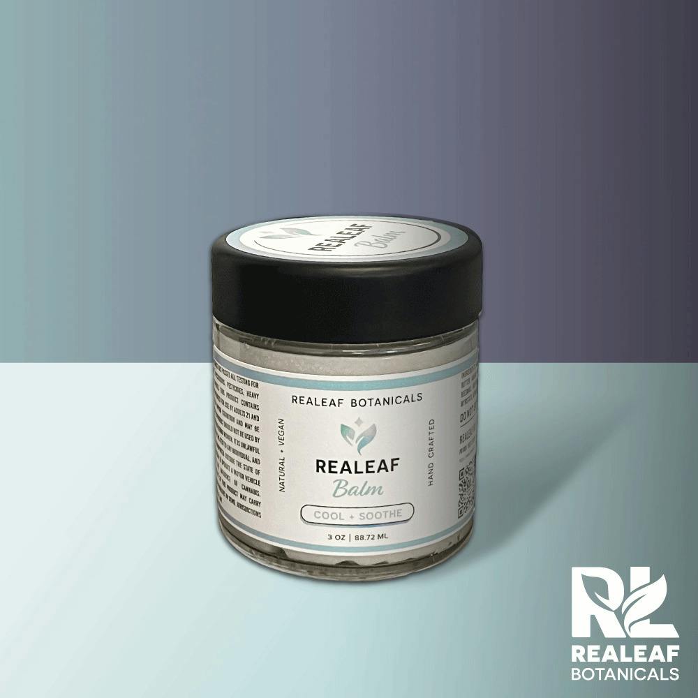 Realeaf Botanicals | Balm | Cool + Soothe | 208mg (1:1 THC:CBD)