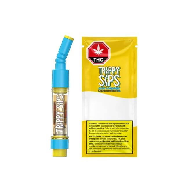 Trippy Sips | BLUE LEMONADE LIQUID DIAMOND BLEND VAPE CART | 0.95g