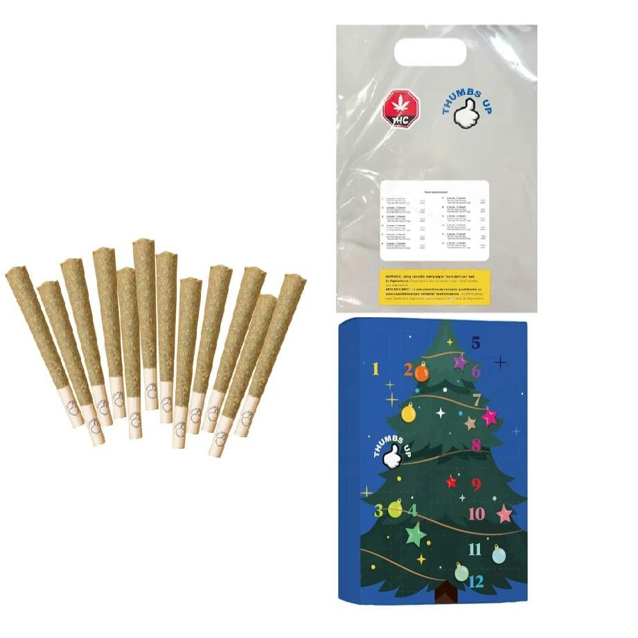 Thumbs Up | ADVENT CALENDAR PRE-ROLLS LTO | 12 x 1g