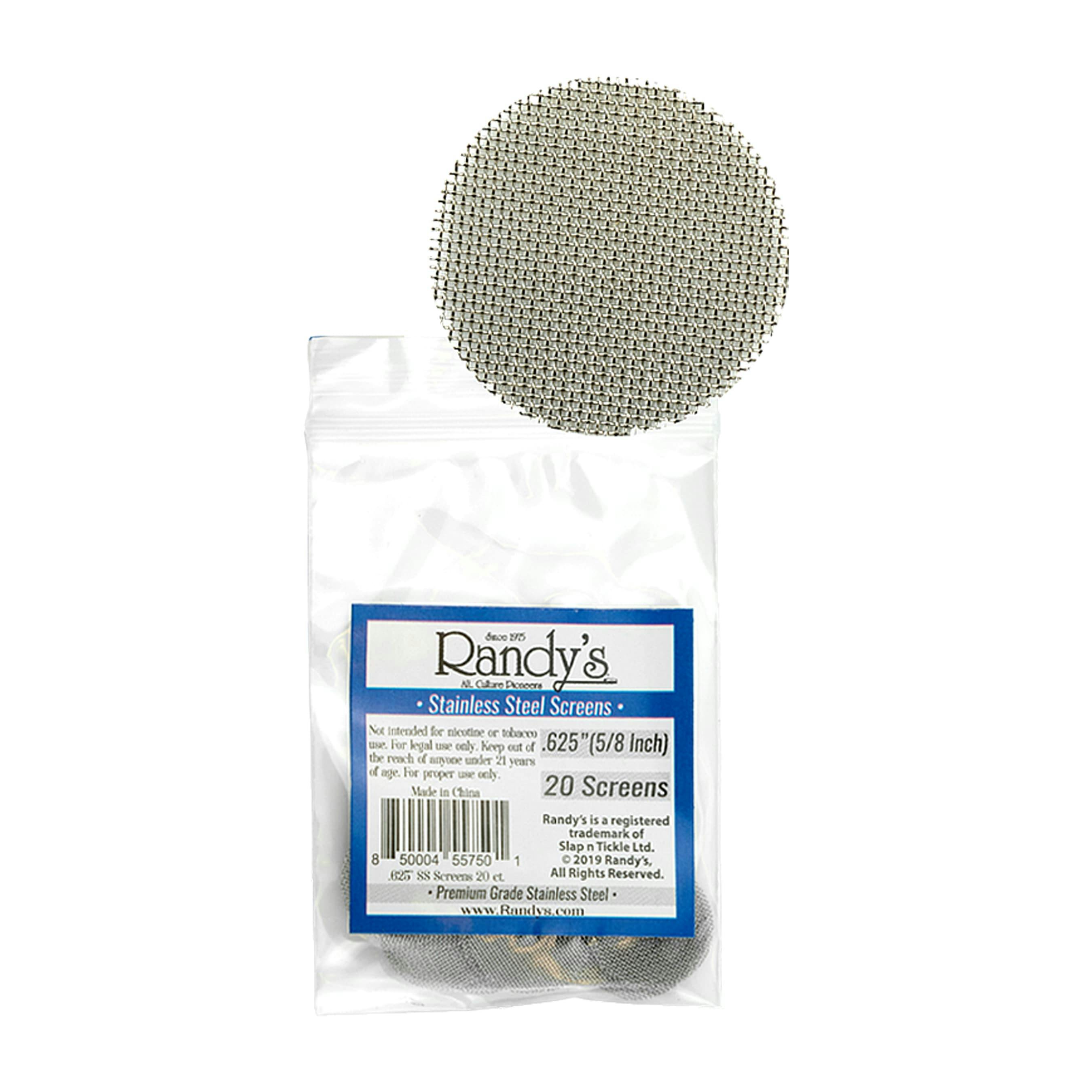 Randy's - .625" (5/8 Inch) Stainless Steel Screens (20 Pack)