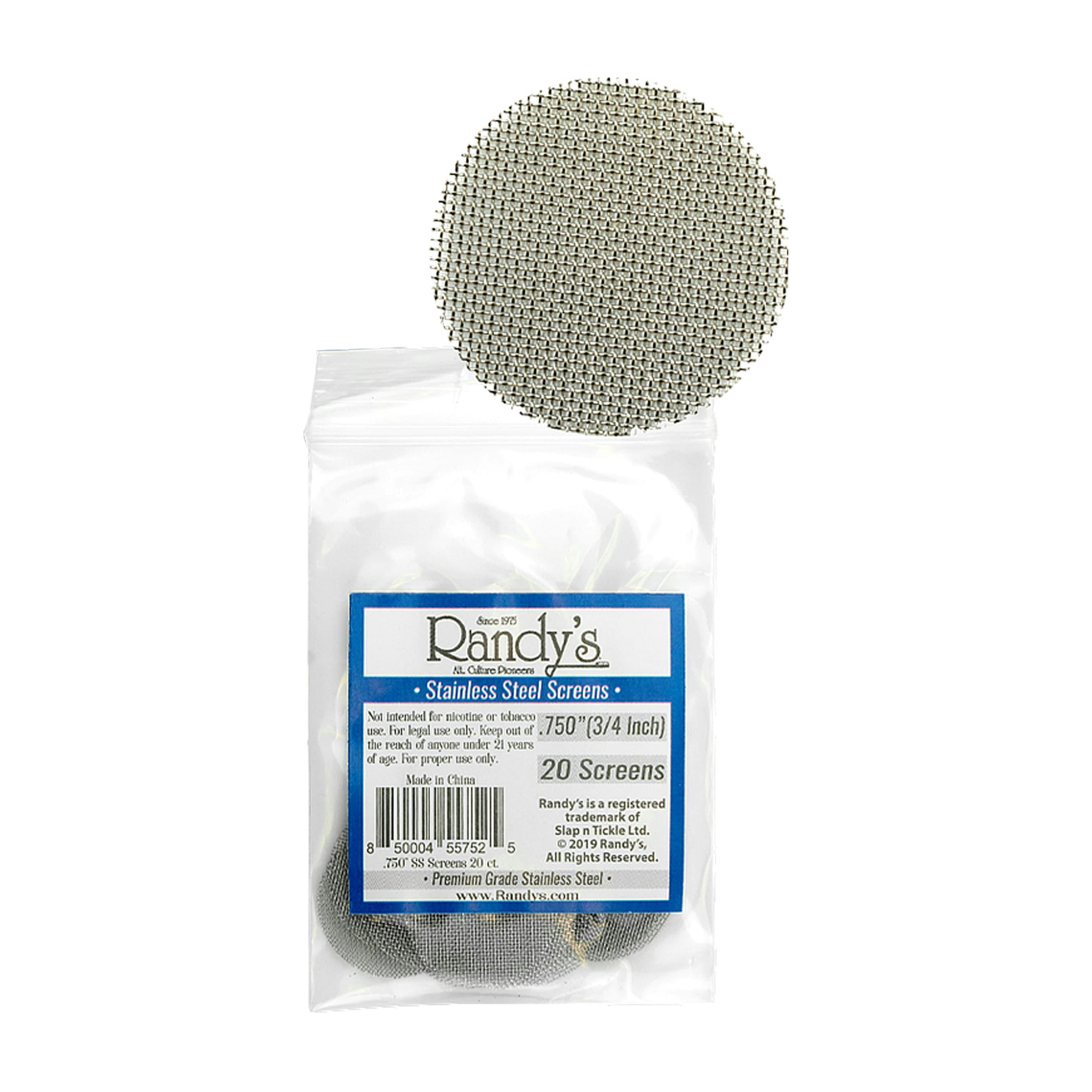 Randy's - .750" (3/4 Inch) Stainless Steel Screens (20 Pack)