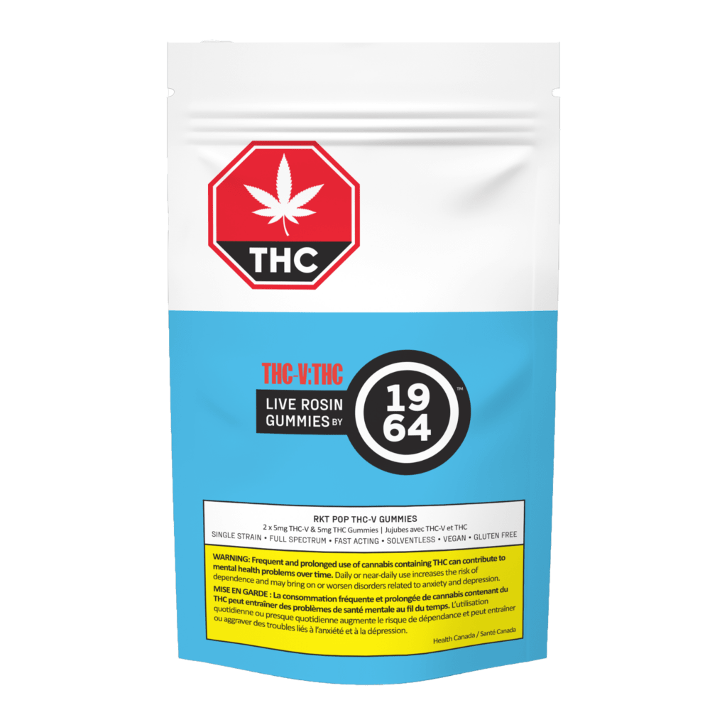 1964 - RKT POP THC:THC-V Live Rosin Gummies (2 Pieces)