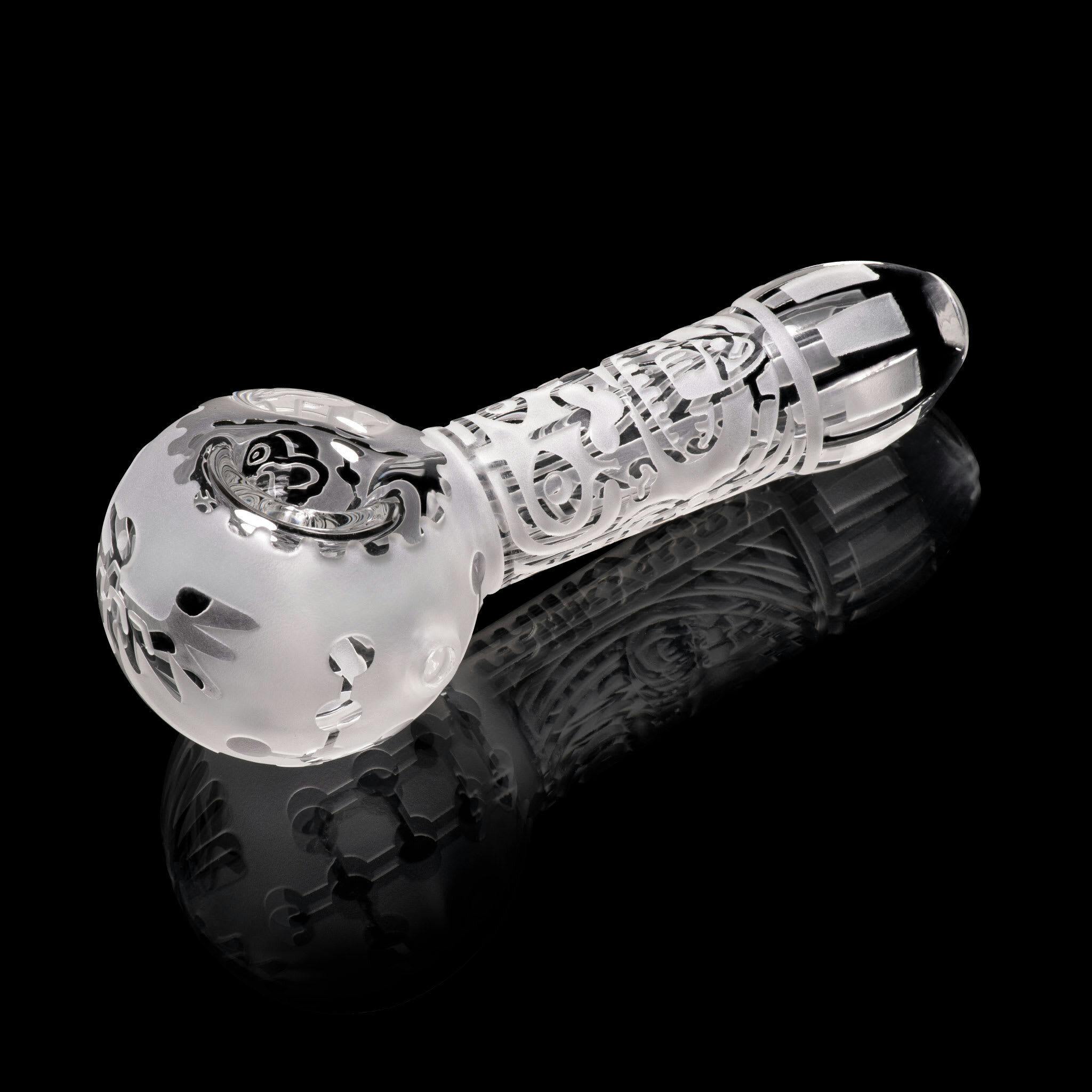 Milkyway - 4.5" Maya Face Handpipe (Clear)