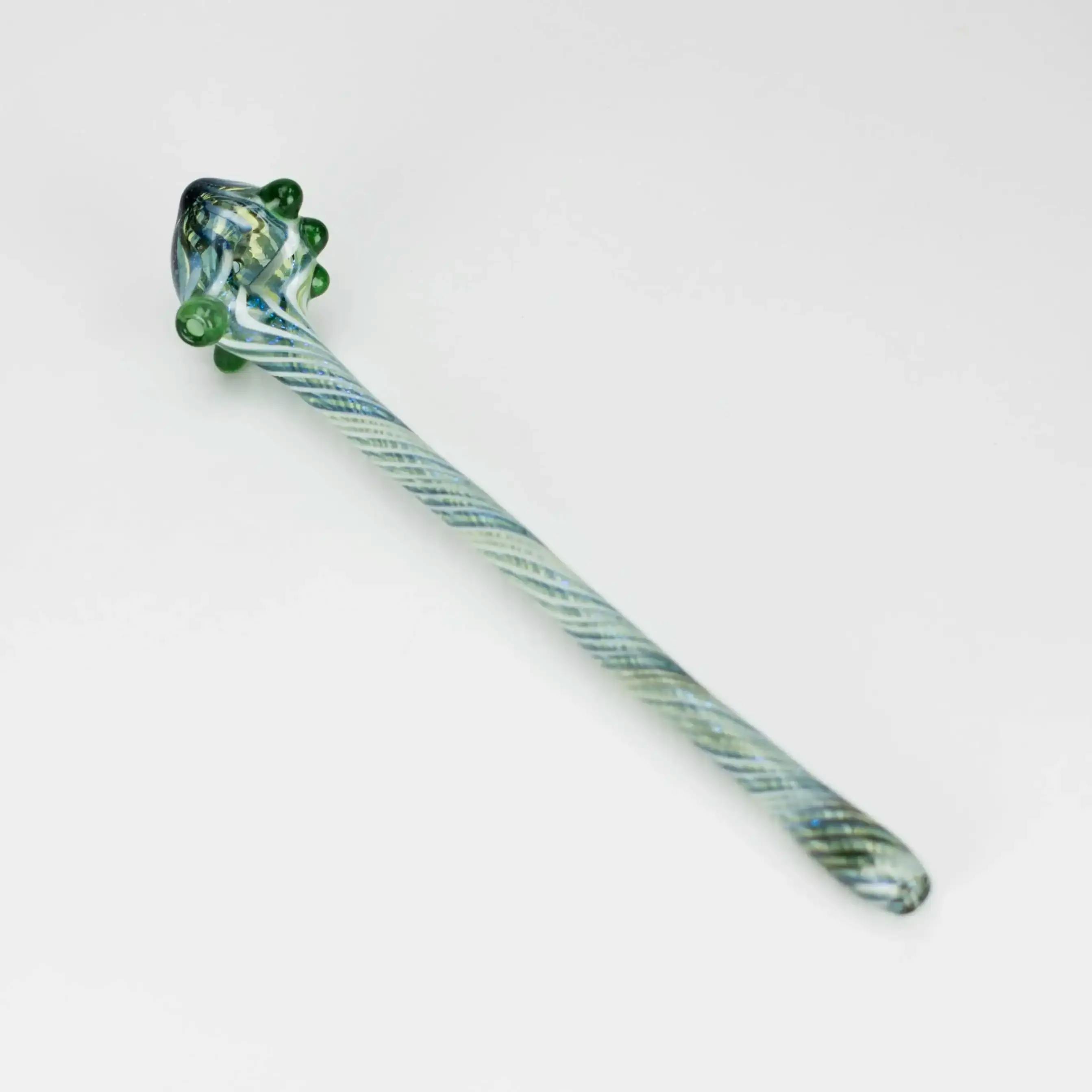 Footlong Dichro Vackstack Hash Pipe - Green