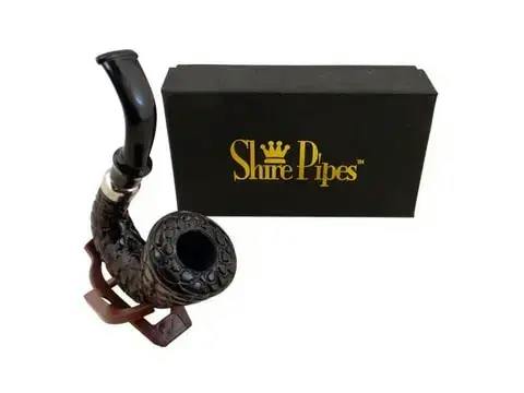 Carved Hungarian Calabash Rosewood Pipe