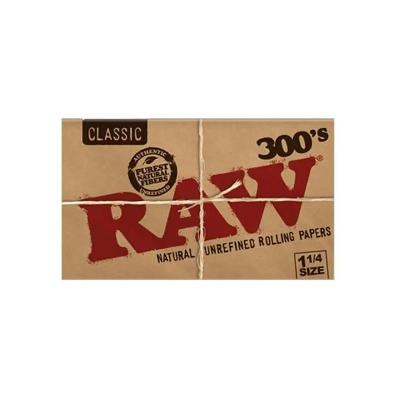 Raw Classic Unbleached 300's - 1 1/4 Papers