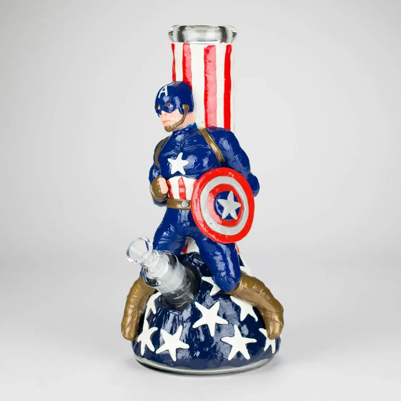 12" Captain Star Glass Bong