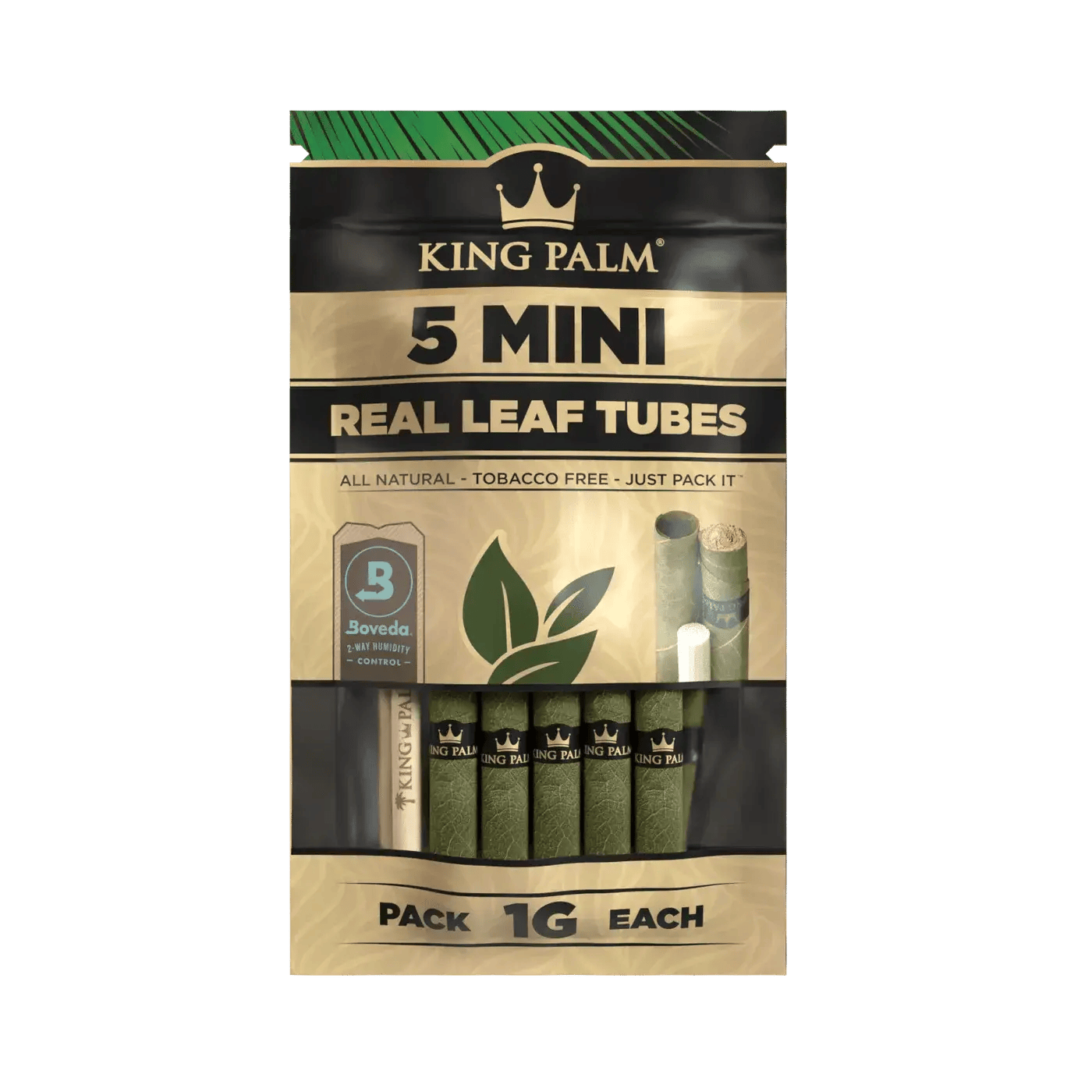 King Palm Hand-Rolled Leaf - 5 Mini Rolls