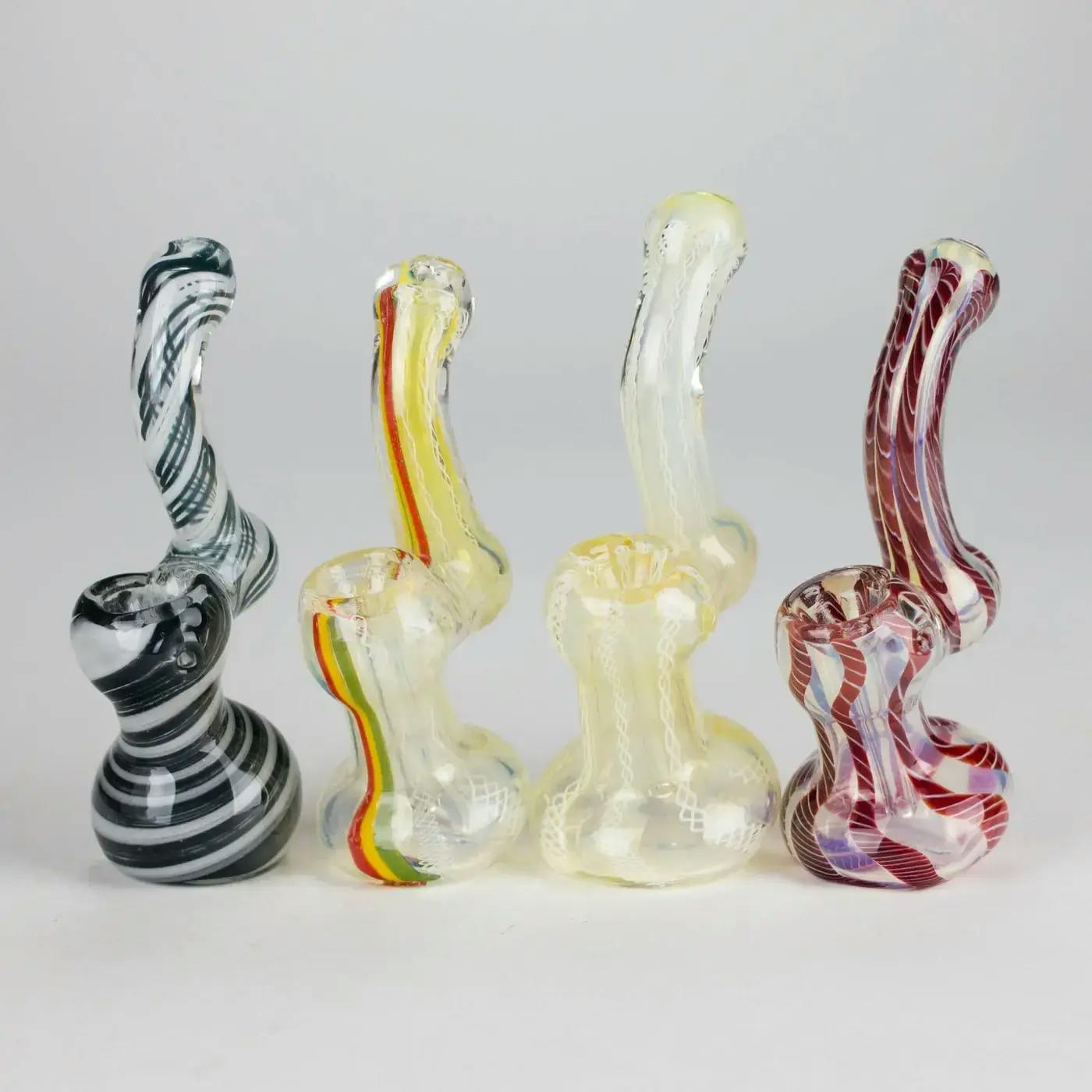 5" Fancy Glass Bubbler - Assorted Colours and Designs