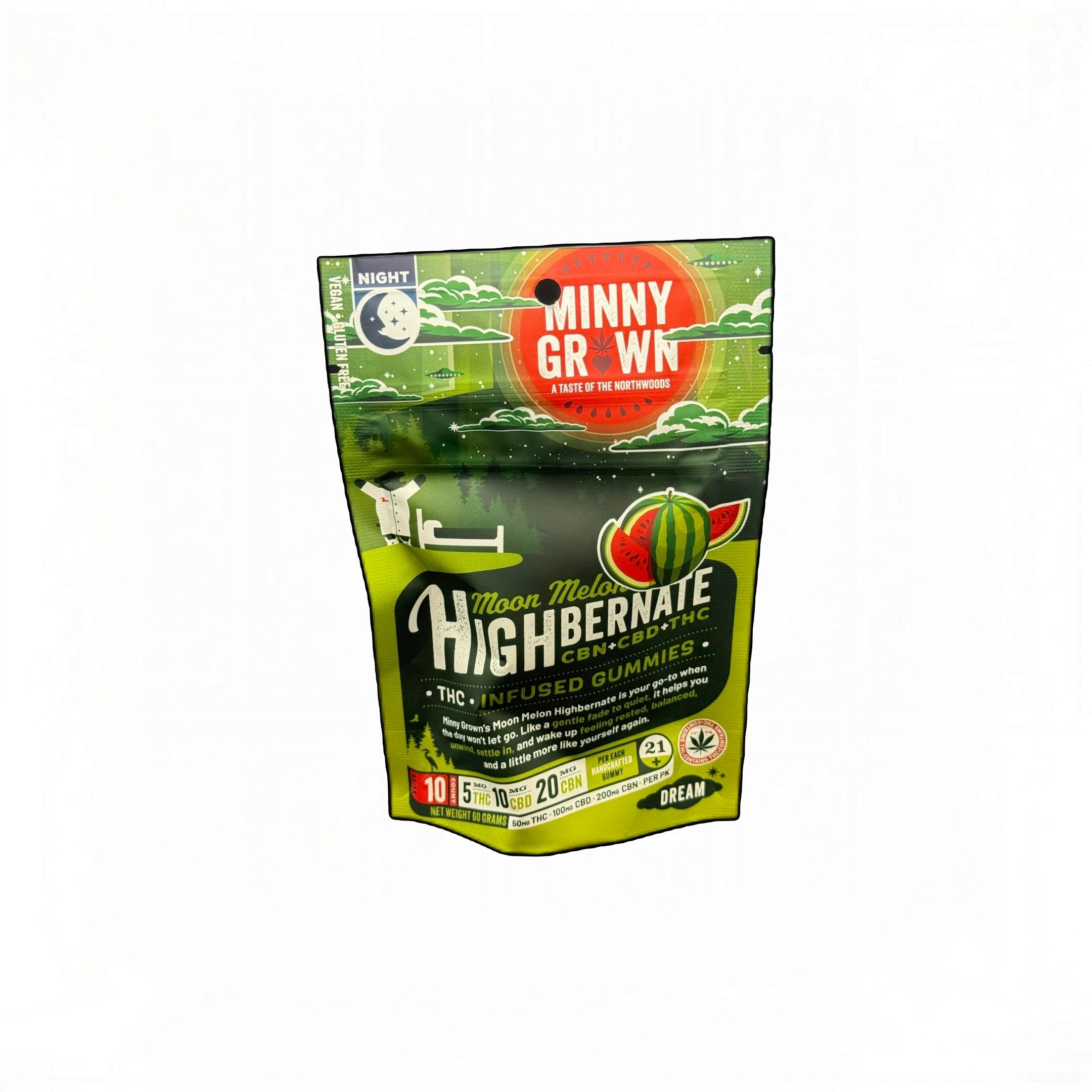 Minny Grown Gummies Hibernate Moon Melon
