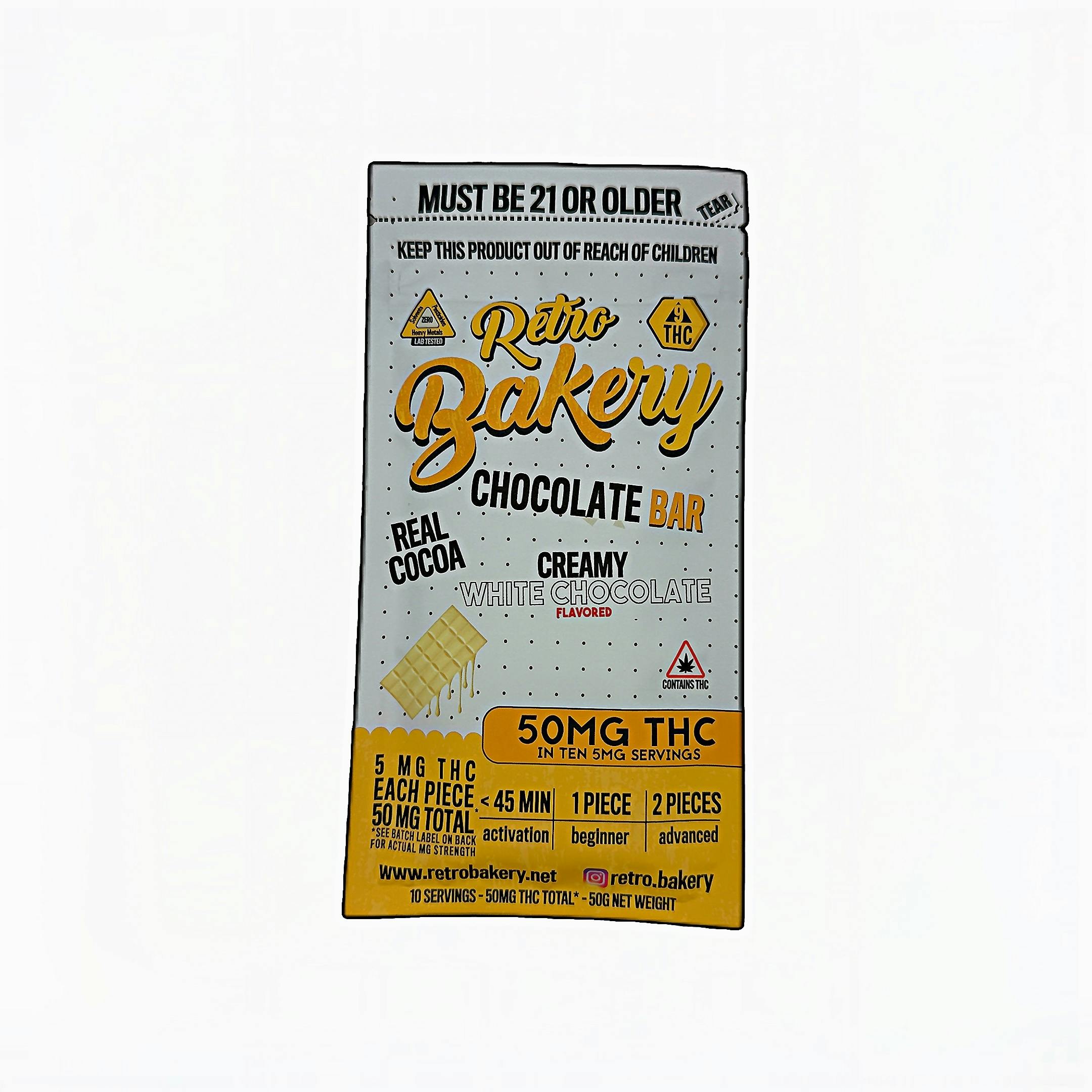 Retro Bakery Chocolate Bar- White Chocolate