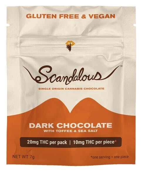 Toffee and Sea Salt Dark Chocolate 20mg [1pk] Candy