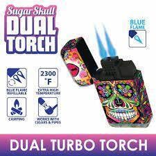 Sugar Skull - Dual Torch Lighter