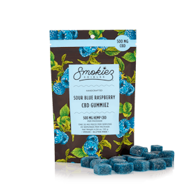Smokiez - 500mg Gummies - CBD - Sour Blue Raspberry