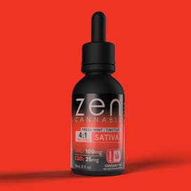 ZEN TINCTURE SATIVA FRESH MINT 4:1