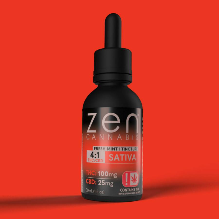 ZEN TINCTURE SATIVA FRESH MINT 4:1