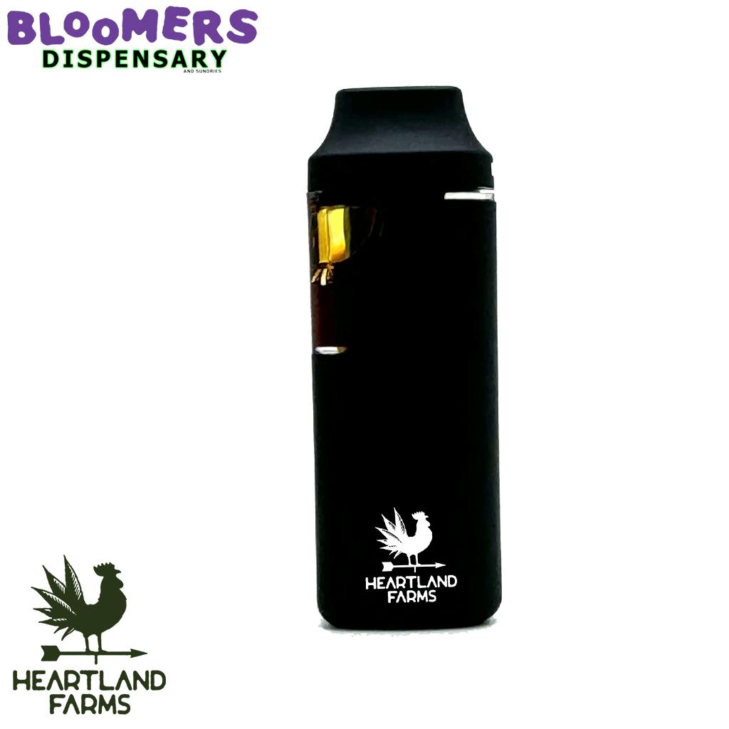 HEARTLAND FARMS DISPOSABLE LIVE RESIN CART - Maple Breath 1G INDICA