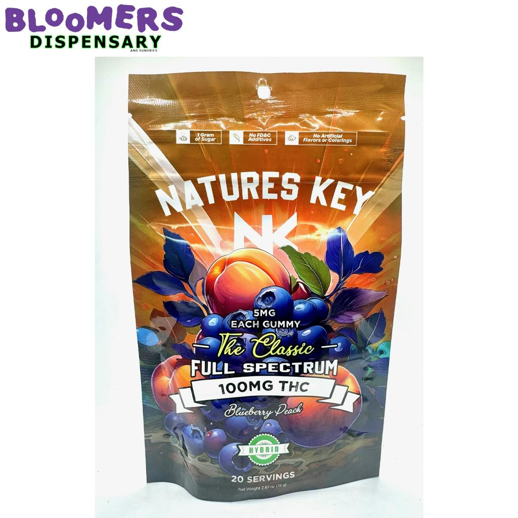 NK GUMMIES - Micro Dose- BLUEBERRY PEACH 100MG Hybrid