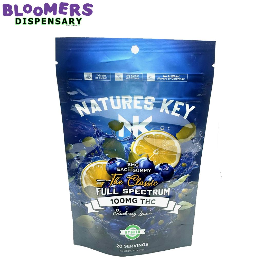 NK GUMMIES - Micro Dose- BLUEBERRY LEMON 100MG Hybrid