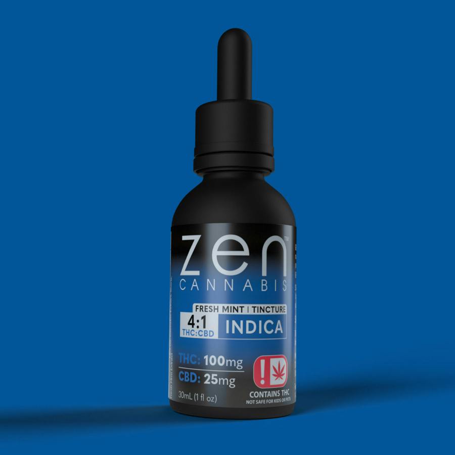 ZEN TINCTURE INDICA FRESH MINT 4:1